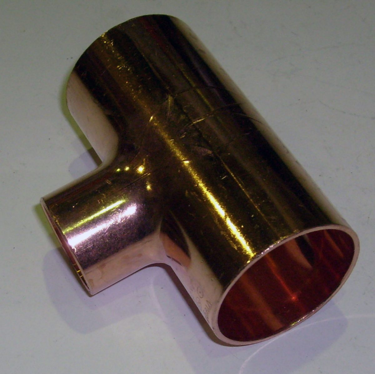 Тройник 90°, переходной, медь, под пайку, арт.5130 42 х 28 х 42 мм